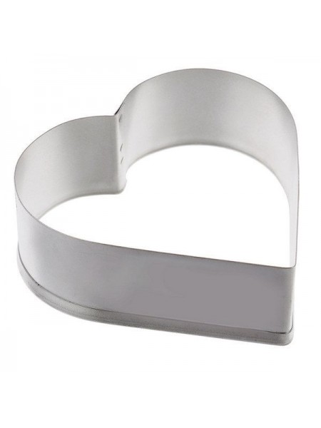 Вырубка форма для приготовления пряников и печенья, Сердце, 6.5 см, нержавеющая сталь, Paderno. (47657-03)