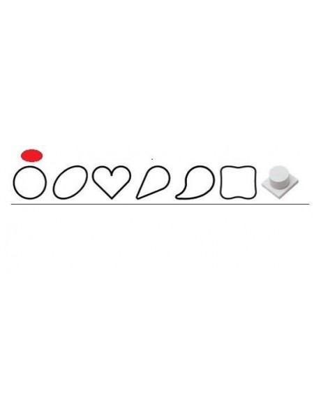 Выталкиватель для порционных пирожных, Круг, 6 см, пластик, Paderno. (47658-01)