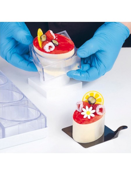 Выталкиватель для порционных пирожных, Запятая, 8,8х5,6 см, пластик, Paderno. (47658-05)