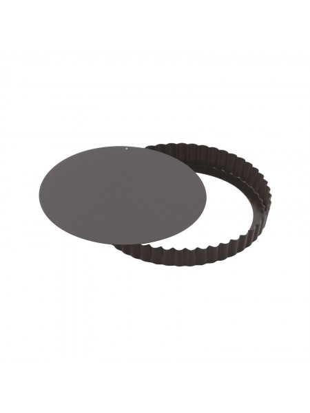 Кондитерская форма для выпечки со съемным дном, волнистый край, 20х2,5см, с антипригарным покрытием, Paderno. (47712-20)