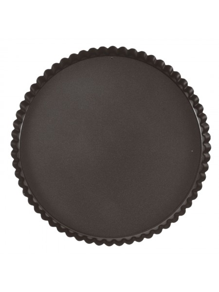 Кондитерская форма для выпечки со съемным дном, волнистый край, 24х2,5см, с антипригарным покрытием, Paderno. (47712-24)