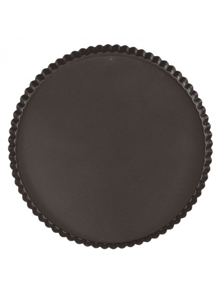 Кондитерская форма для выпечки со съемным дном, волнистый край, 28х2,5см, с антипригарным покрытием, Paderno. (47712-28)