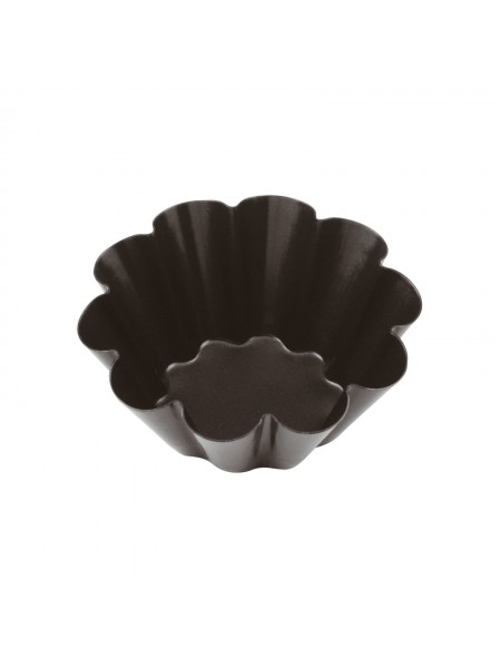 Кондитерская форма корзиночка для выпечки бриошей, 8 см, с антипригарным покрытием, Paderno. (47724-08)