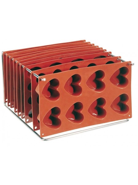 Подставка для силиконовых форм, 30х30х17.5 см нерж.сталь, Paderno. (47742-00)