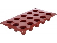 Кондитерская силиконовая форма для выпечки «Стаканчик» 17.5х30 см, 15 ячеек 3.5х3.8 см, Paderno. (47742-31)