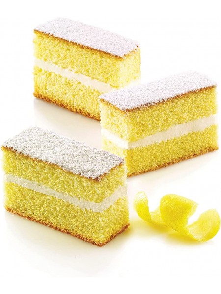 Кондитерская силиконовая форма для выпечки, Кирпичик, 17.5х30 см, 12 ячеек 8х3х3 см, Paderno. (47742-56)