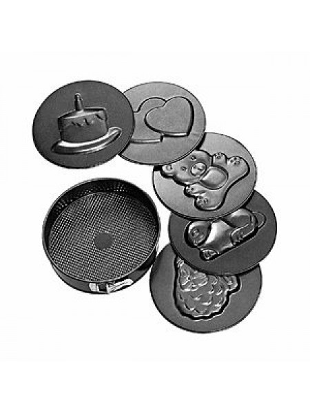 Кондитерская форма раздвижная, 26х6 см с 6 вставками с антипригарным покрытием, Paderno. (47755-26)