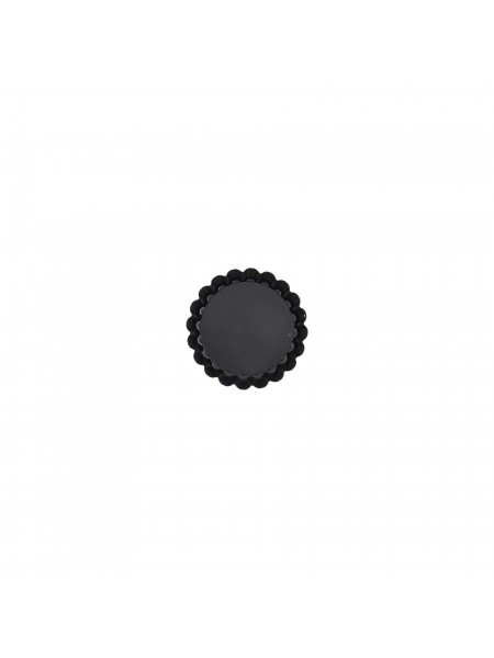 Кондитерская форма для выпечки со съемным дном, волнистый край, 10х1.8 см, с антипригарным покрытием, Paderno. (47758-10)