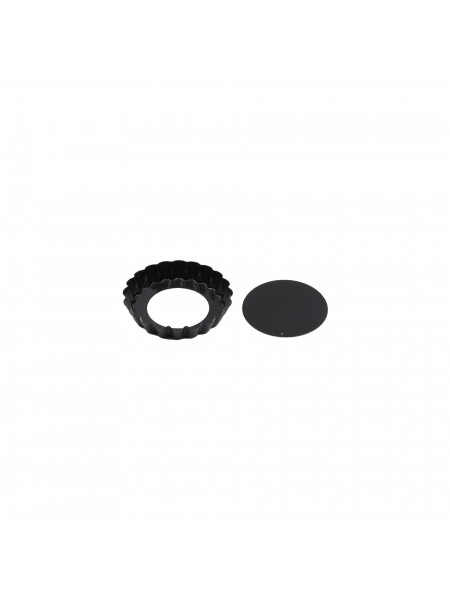 Кондитерская форма для выпечки со съемным дном, волнистый край, 10х1.8 см, с антипригарным покрытием, Paderno. (47758-10)