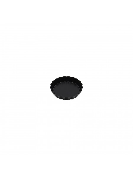 Кондитерская форма для выпечки со съемным дном, волнистый край, 10х1.8 см, с антипригарным покрытием, Paderno. (47758-10)