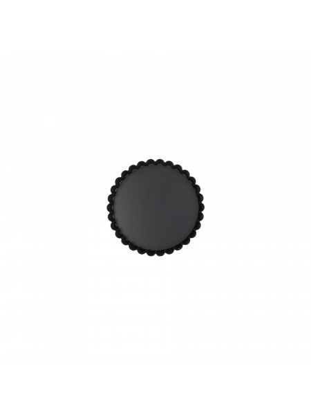 Кондитерская форма для выпечки со съемным дном, волнистый край, 12х2 см, с антипригарным покрытием, Paderno. (47758-12)