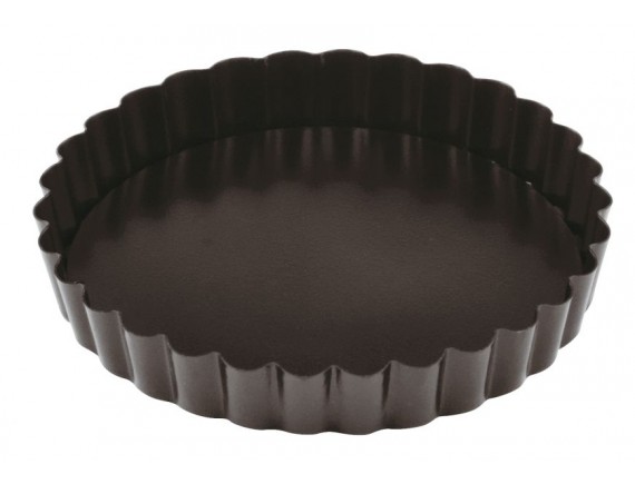 Кондитерская форма для выпечки со съемным дном, волнистый край, 12х2 см, с антипригарным покрытием, Paderno. (47758-12)