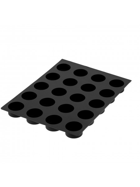 Кондитерская силиконовая форма для выпечки, Стаканчик, 40х30см, 20 ячеек 7х5,5 см, Paderno. (47780-02)