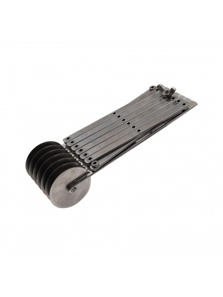 Нож роликовый для резки теста, раздвижной, 7 ровных роликов D-5,5 см, нерж.сталь, Paderno. (47820-07)