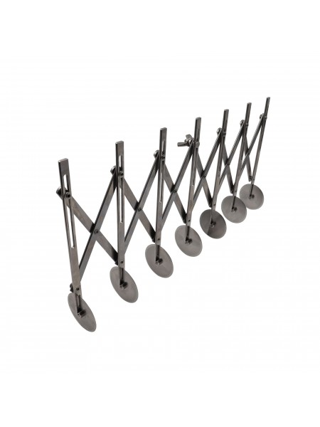 Нож роликовый для резки теста, раздвижной, 7 ровных роликов D-5,5 см, нерж.сталь, Paderno. (47820-07)