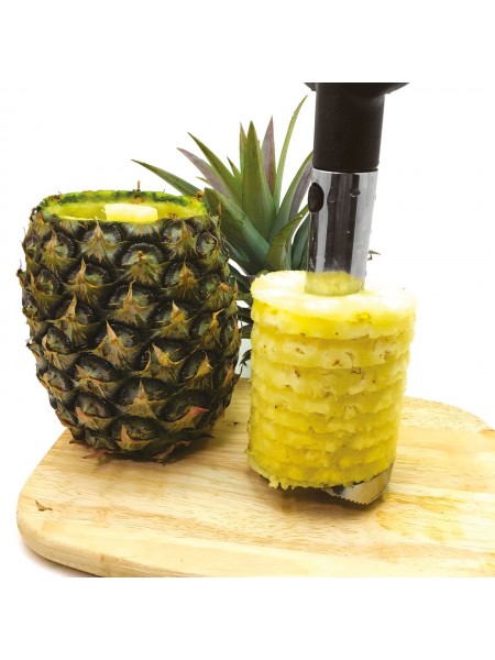 Нож кухонный профессиональный для чистки и фигурной нарезки ананаса, D-8 см, L-24 см, Paderno. (48218-00)