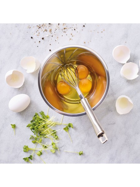 Венчик кухонный для взбивания, ручной 24,5 см, нержавеющая сталь, Paderno. (48278-18)