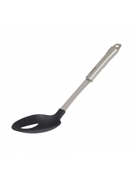 Ложка сервировочная перфорированная, 33 см, нержавеющая сталь, пластик, Paderno. (48278-81)