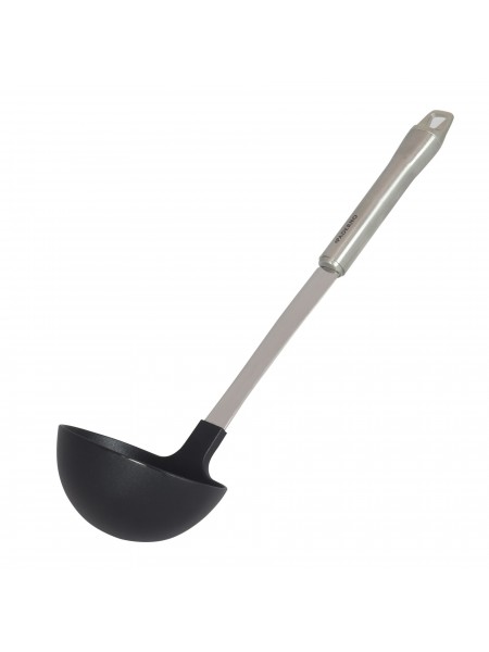 Половник для кухни, нержавеющая сталь, пластик, d-9,5см L-32,5см, Paderno. (48278-84)