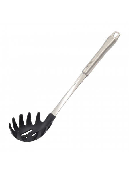 Ложка поварская сервировочная для спагетти, L=32 см, нержавеющая сталь, пластик, Paderno. (48278-89)