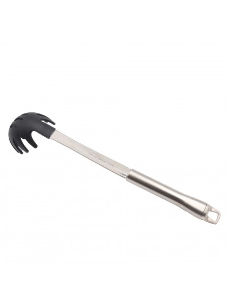 Ложка поварская сервировочная для спагетти, L=32 см, нержавеющая сталь, пластик, Paderno. (48278-89)