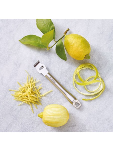 Профессиональный нож-декоратор для цедры двойной, карбовочный нож, 16,5 см, Paderno. (48278-92)