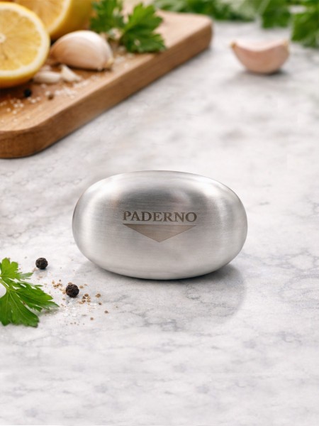 Мыло металлическое для удаления запаха, 7,5х5,5 см, нержавеющая сталь, Paderno. (48278-99)