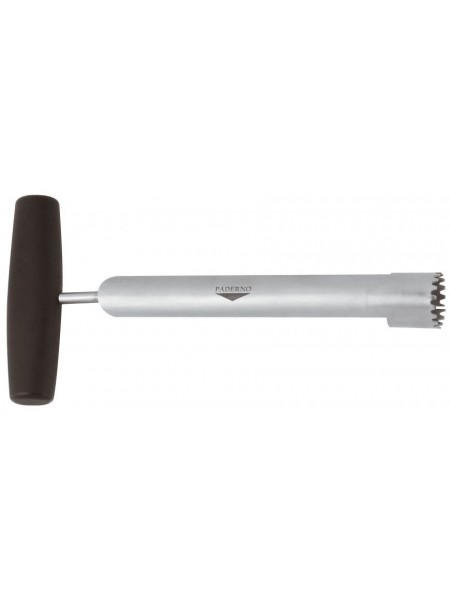 Нож кухонный профессиональный для чистки и фигурной нарезки ананаса, D-2.5 см, L-24 см, Paderno. (48280-10)