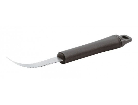 Нож кухонный профессиональный 21 см, для чистки и фигурной нарезки грейпфрута, нержавеющая сталь, Paderno. (48280-47)