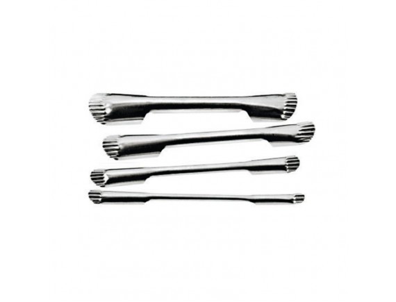 Профессиональный кухонный набор ножей для карвинга, декора, 4 предмета, нержавеющая сталь, Paderno. (48286-05) (48286-05)