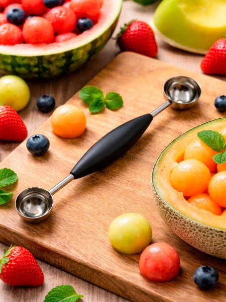 Ложка шато двойная для карвинга, для овощей и фруктов, D 2.2-3.0 см, нерж.сталь, Paderno. (48286-67)