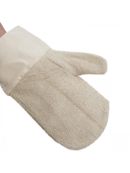 Жаропрочные пекарские рукавицы, пара, 34х18 см +200С, Paderno. (48511-02)