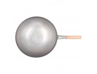 Сковорода ВОК, 40,5х12 см, сталь, деревянная ручка, Paderno. (49604-41)