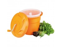 Ведро центрифуга сушилка для зелени 43х52 см, 25 л, пластик, оранжевое, Paderno. (49888-20)
