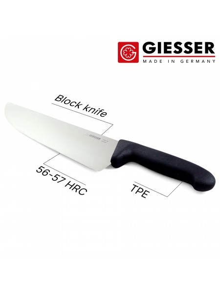 Профессиональный поварской шеф нож для мяса, 26 см, ручка TPE, Giesser. (5065 26)