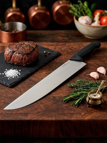 Профессиональный поварской шеф нож для мяса, 36 см, ручка TPE, Giesser. (5065 36)
