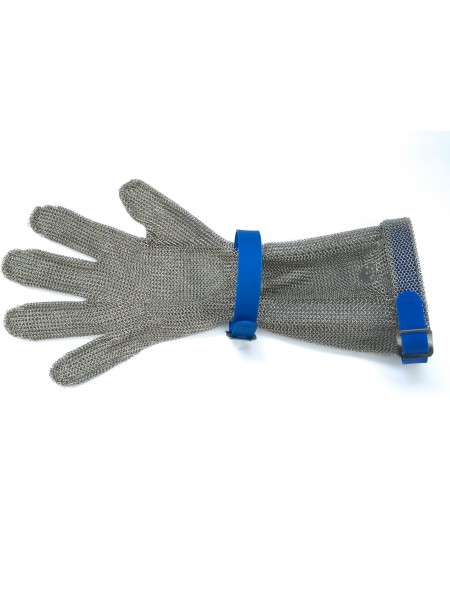 Кольчужная перчатка, манжета 8 см, нержавеющая сталь, размер L, Aflex. (5301 08 b)