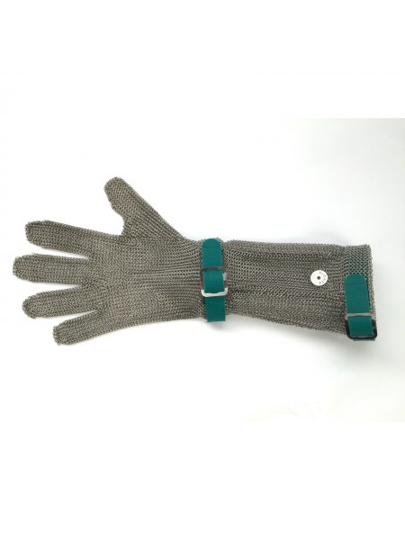 Кольчужная перчатка, манжета 8 см, нержавеющая сталь, размер XS, Aflex. (5301 08 gr)