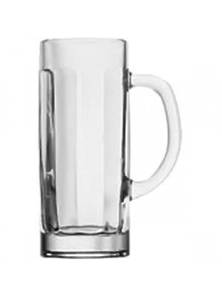 Кружка пивная «Паб», стекло, 380мл, D=7/11, H=16см, прозрачный, Pasabahce. (55109)