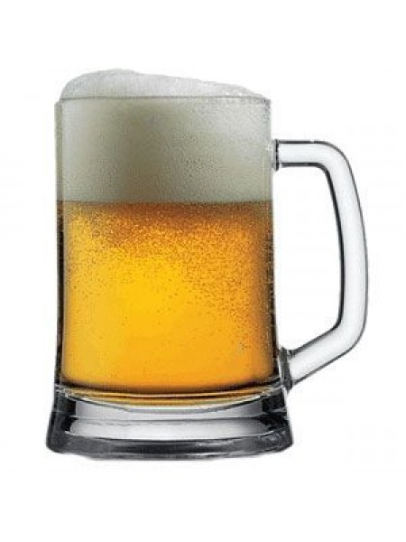 Кружка пивная «Паб», стекло, 630мл, D=90/103, H=150, B=135мм, прозрачный, Pasabahce. (55229)