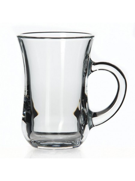 Стаканчик для чая с ручкой, стекло, 160мл, D=65, H=93мм, Pasabahce. (55411)