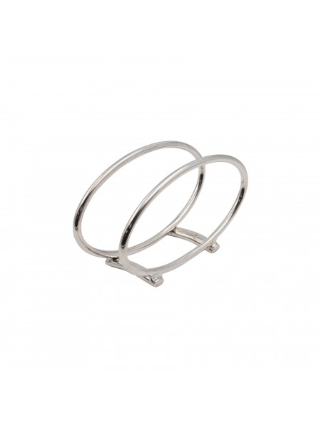 Подставка для салфеток, 14х4х7,5 см, посеребрение, серия Bamboo, Sambonet. (55756-00)