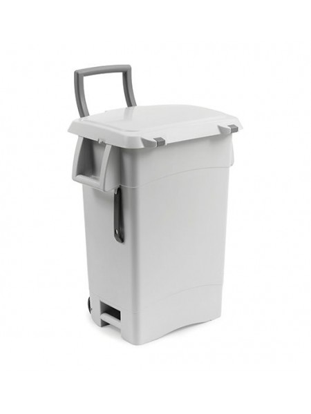 Контейнер Bin 70 л на колесах, белый пластик (5781)