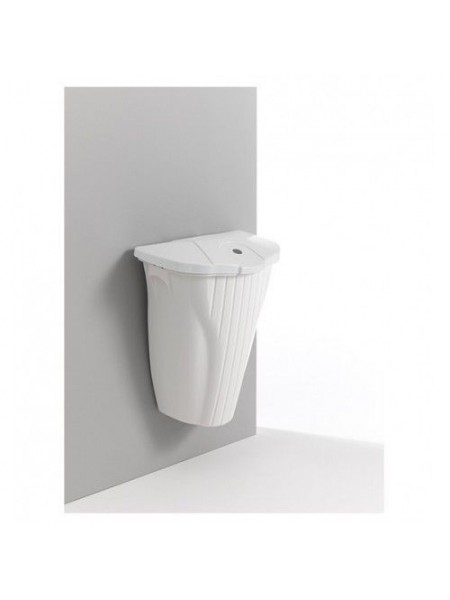 Настенное мусорное ведро Wall-UP , 50л, белое c педалью и крышкой (5840ww)