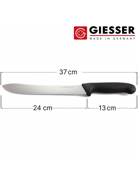 Профессиональный поварской шеф нож для мяса, 24 см, ручка TPE, Giesser. (6005 24)