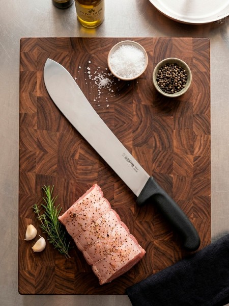 Профессиональный поварской шеф нож для мяса, 27 см, ручка TPE, Giesser. (6005 27)