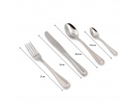 Набор столовых приборов из нержавеющей стали, Contour, 24 предмета, Arthur Krupp. (62611-set24)