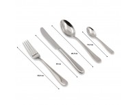 Набор столовых приборов из нержавеющей стали, Monika, 24 предмета, Arthur Krupp. (62613-set24)