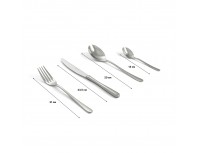 Набор столовых приборов из нержавеющей стали, Idea, 24 предмета, Arthur Krupp. (62620-set24)