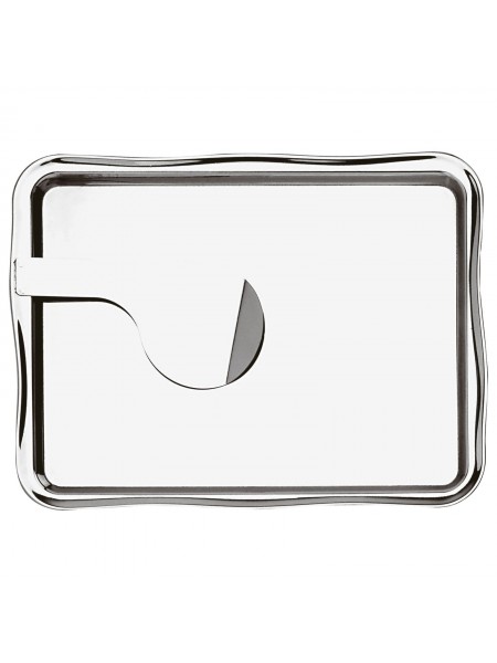 Поднос с прижимом для счета, денег, 19х14 см, нержавеющая сталь, Arthur Krupp. (66318-29)